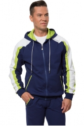 Мужской спортивный костюм синий (11M-00-357)